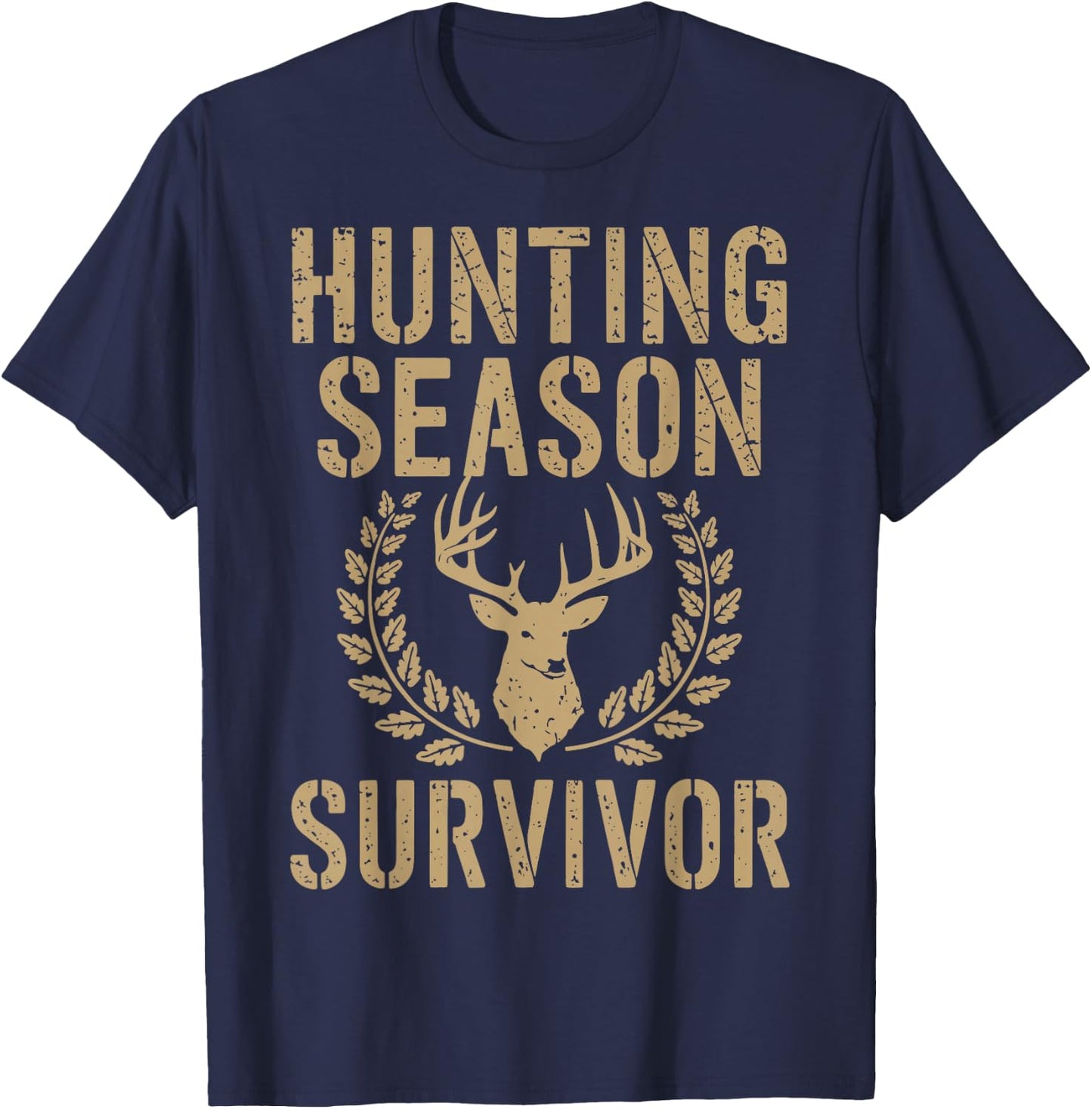 Hunting Season Survivor T-Shirt - T-Shirt | Navy