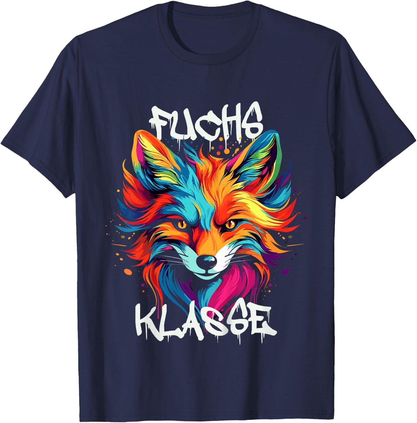 Kinder Cooler Fuchs für Fuchsklasse Grundschule, Klassentier T-Shirt - T-Shirt | Navy
