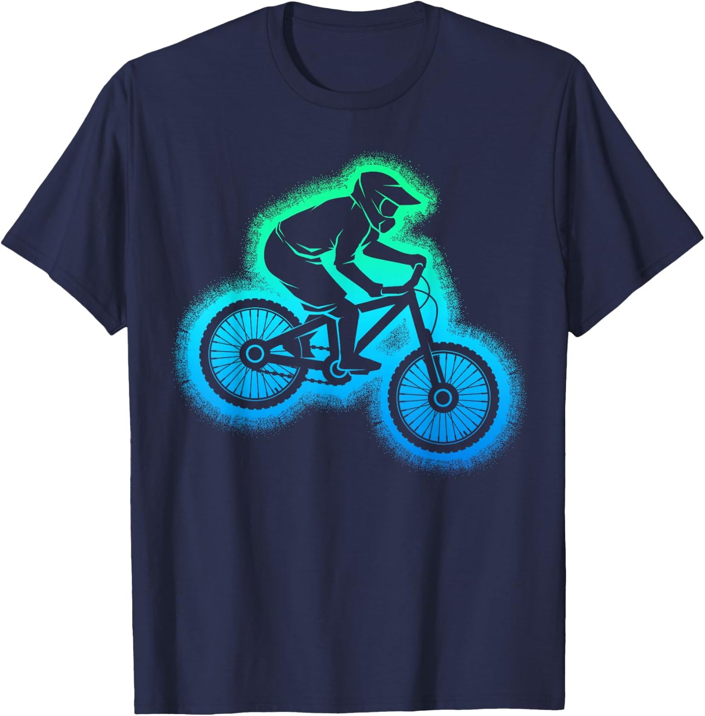 Mountainbike MTB Downhill Biker Kinder Jungen T-Shirt - T-Shirt | Navy