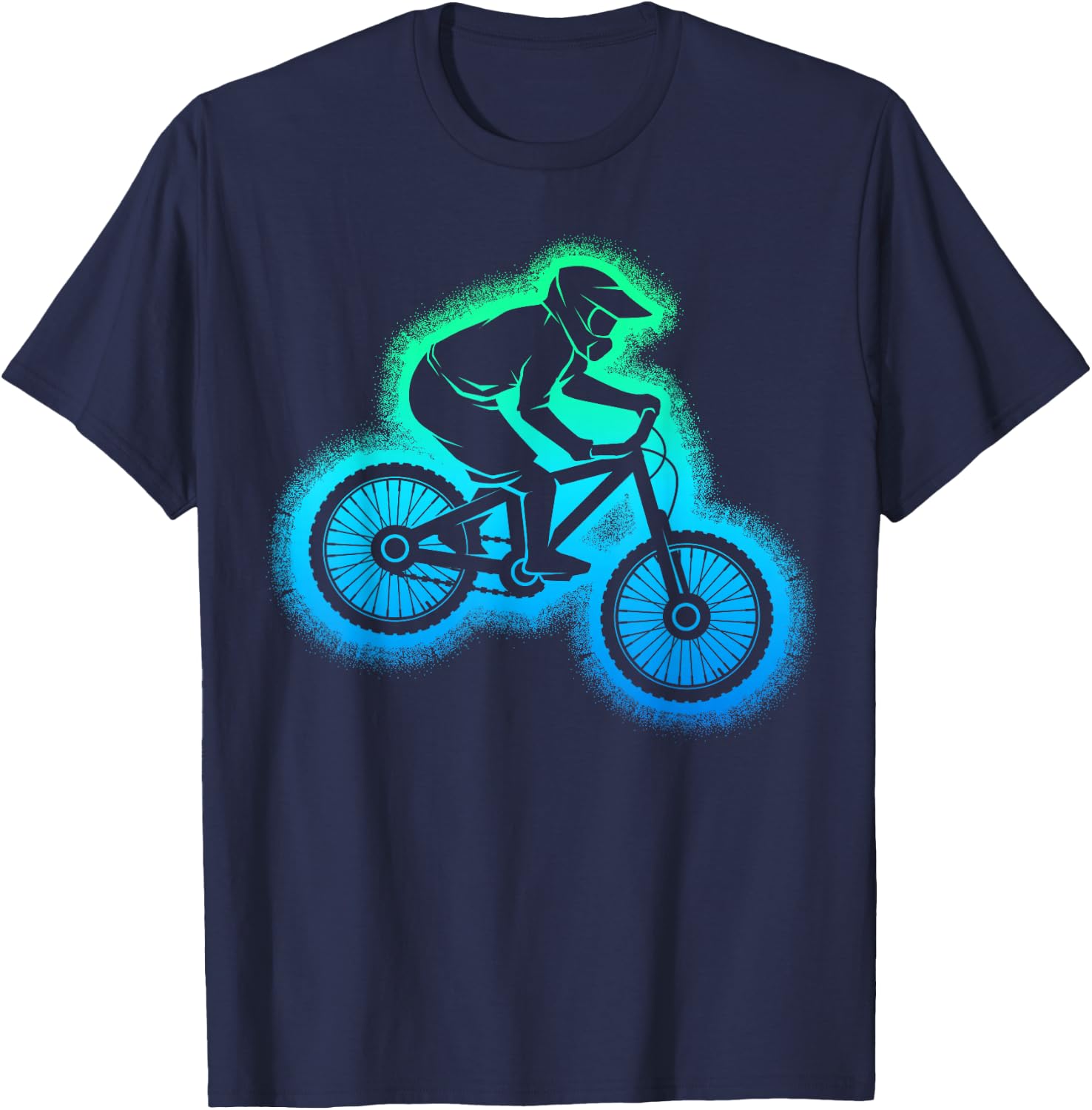 Mountainbike MTB Downhill Biker Kinder Jungen T-Shirt - T-Shirt | Navy