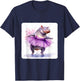 Hippo In A Tutu Dancing Ballet. Performance By Hippo In Tutu T-Shirt - T-Shirt | Navy
