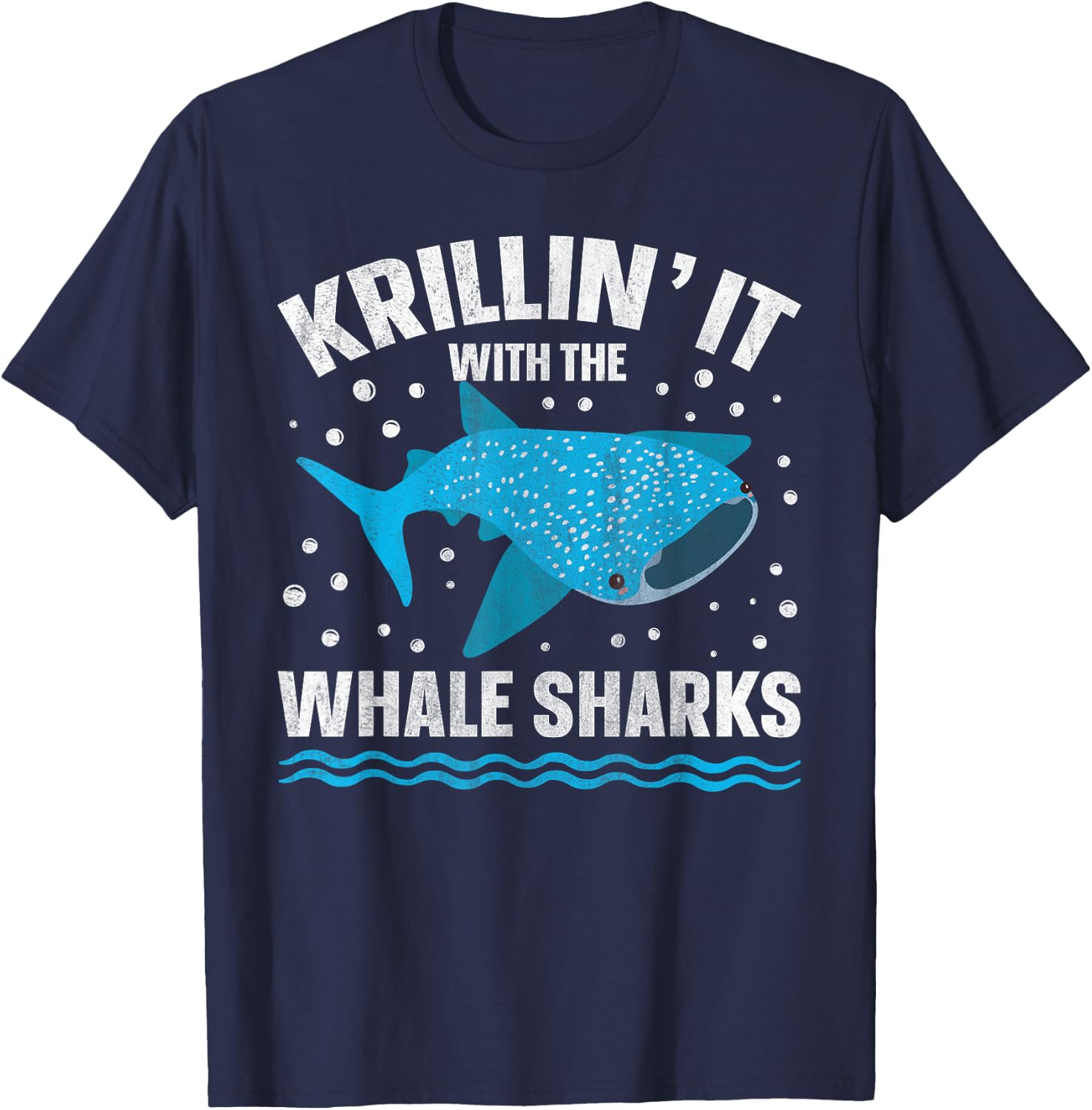 Whale Shark Diving Pun for a Whale Shark Lover T-Shirt - T-Shirt | Navy