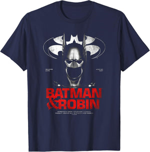 Batman and Robin Cowl 85th Anniversary T-Shirt - T-Shirt | Navy