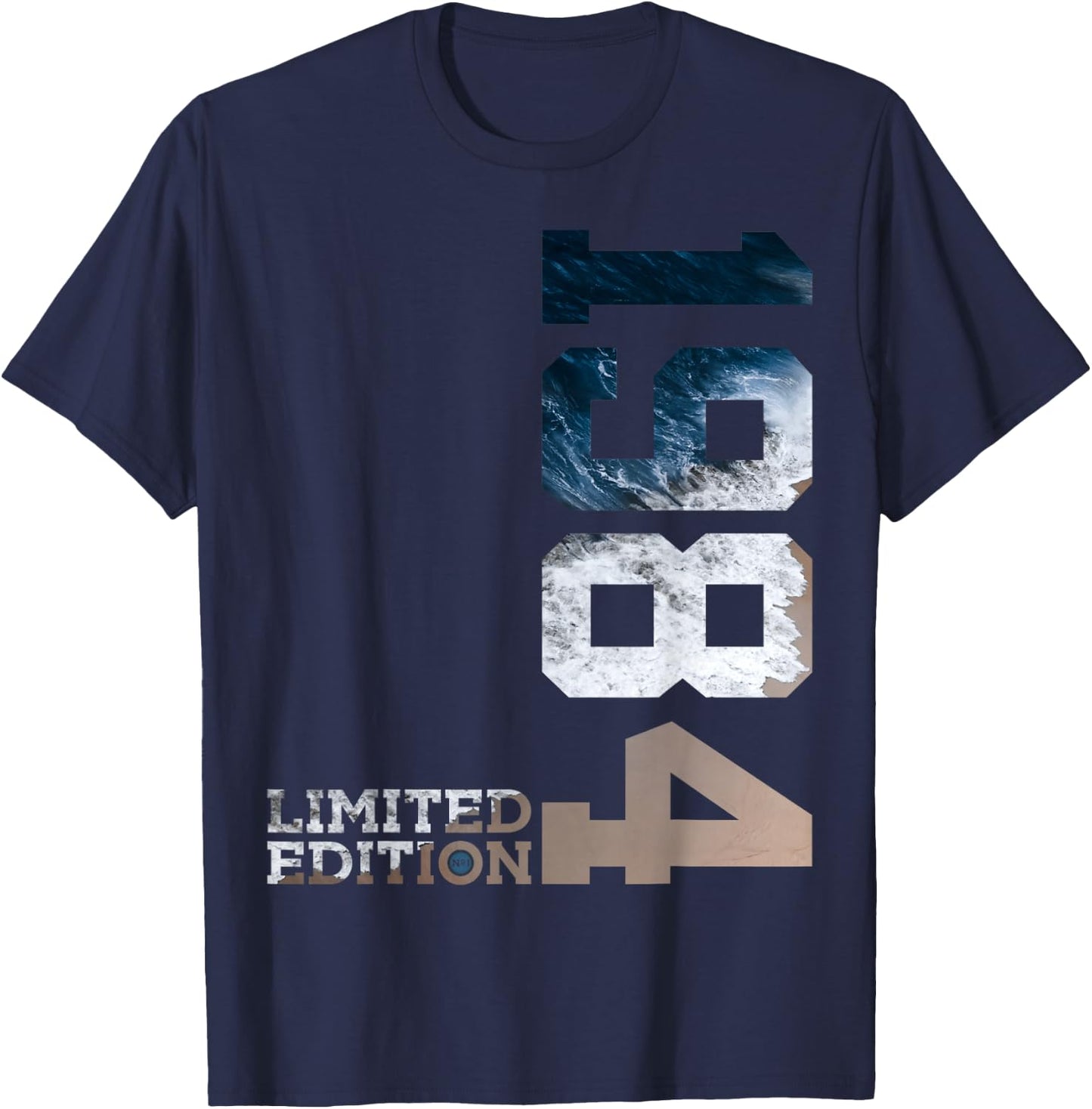 40TH BIRTHDAY LIMITED EDITION 1984 , black T-Shirt - T-Shirt | Navy