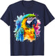 Colorful Parrot Watercolor T-Shirt - T-Shirt | Navy