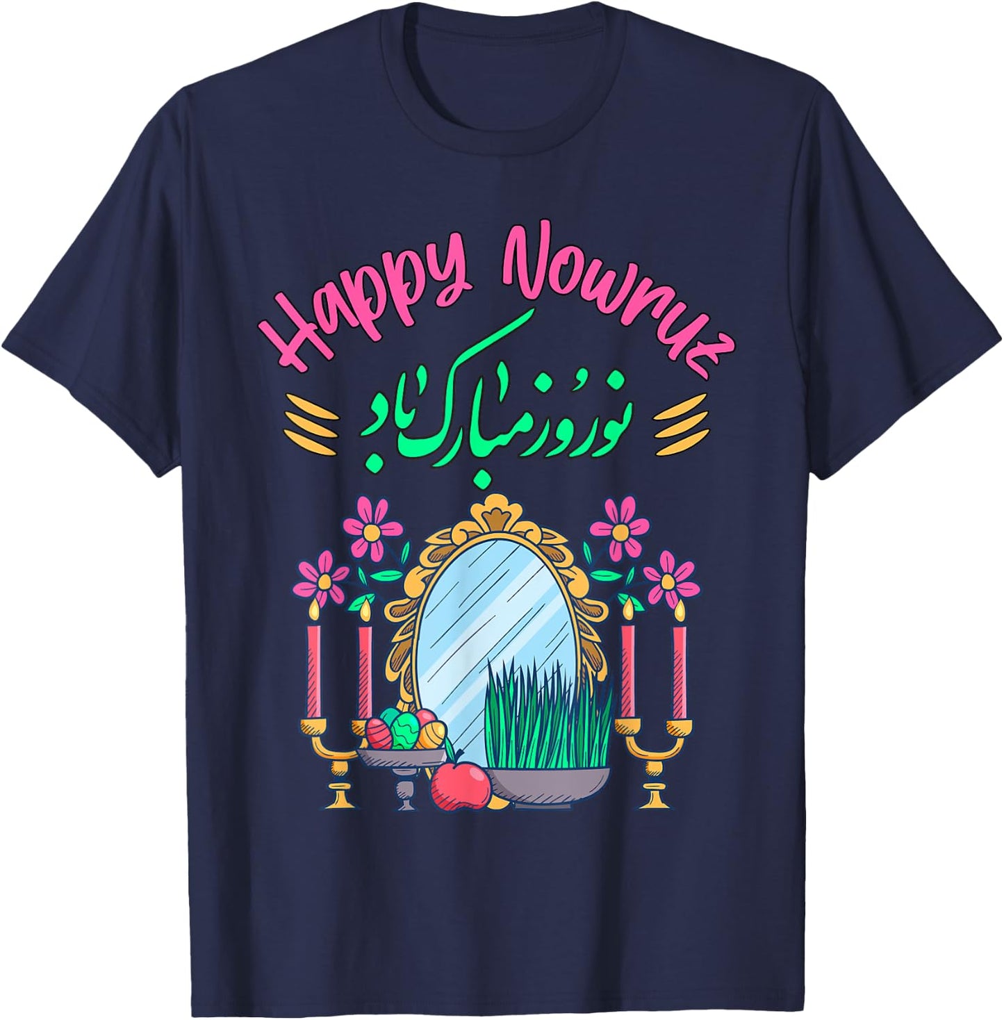 Nowruz Persisches Neujahr Happy Norooz Festival Happy Nowruz T-Shirt - T-Shirt | Navy