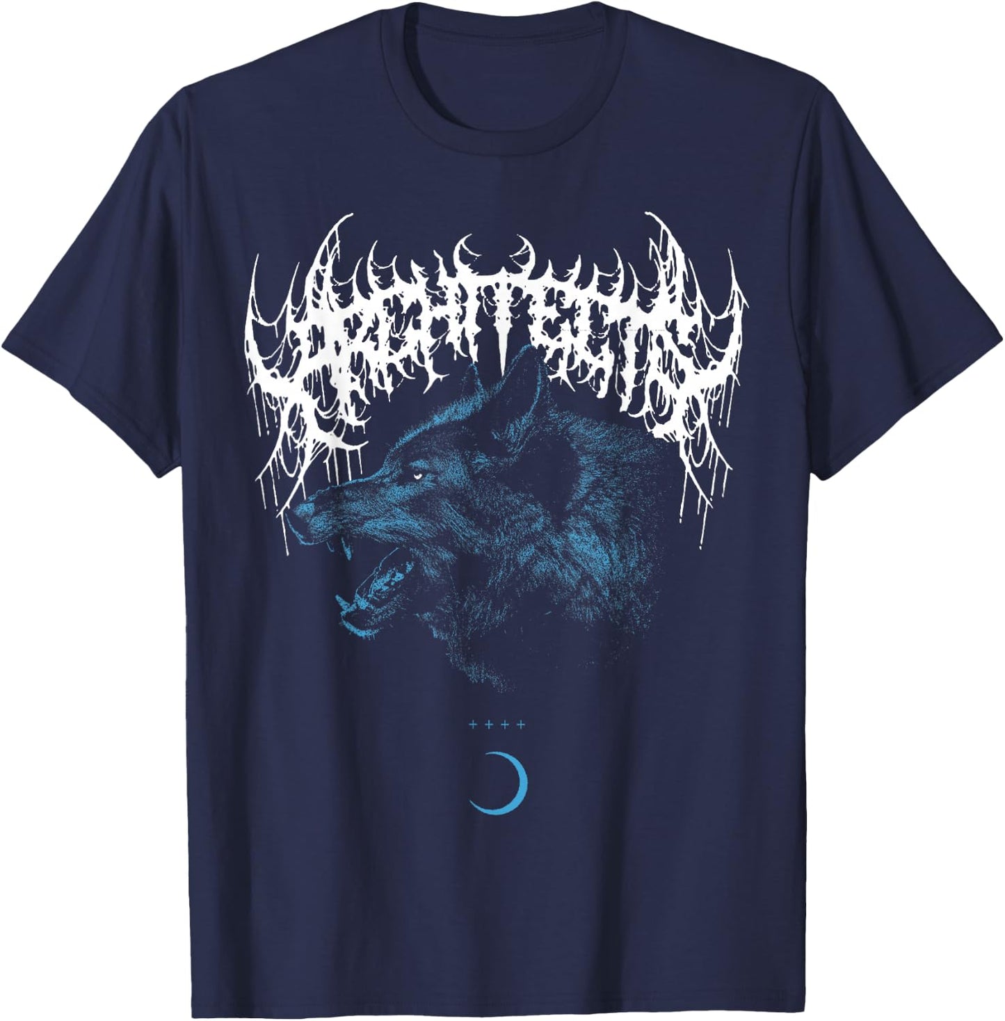 Architects Schwarz Wolf Tierdruck Klassisch mit und Kurzarm S T-Shirt - T-Shirt | Navy