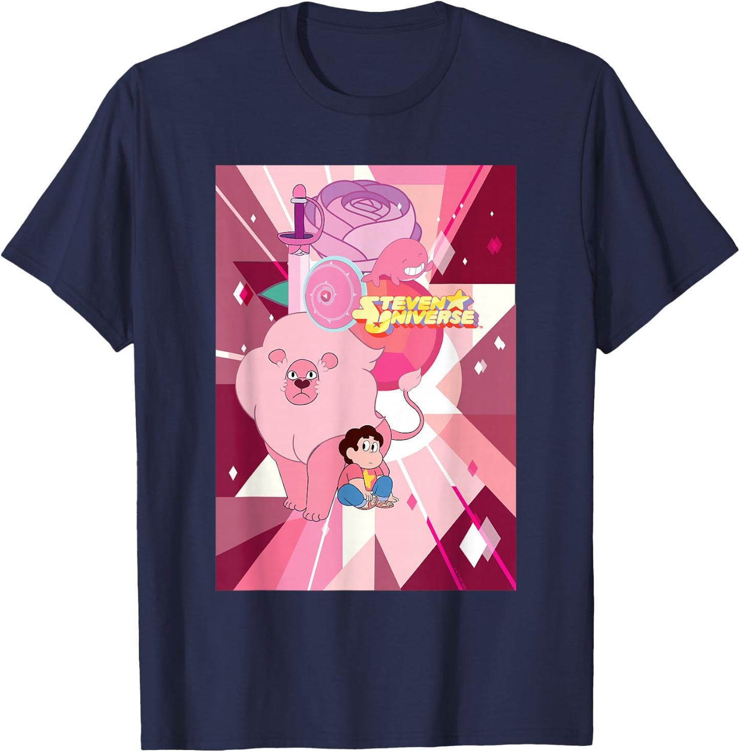 Steven Universe Steven and the Lion T-Shirt - T-Shirt | Navy