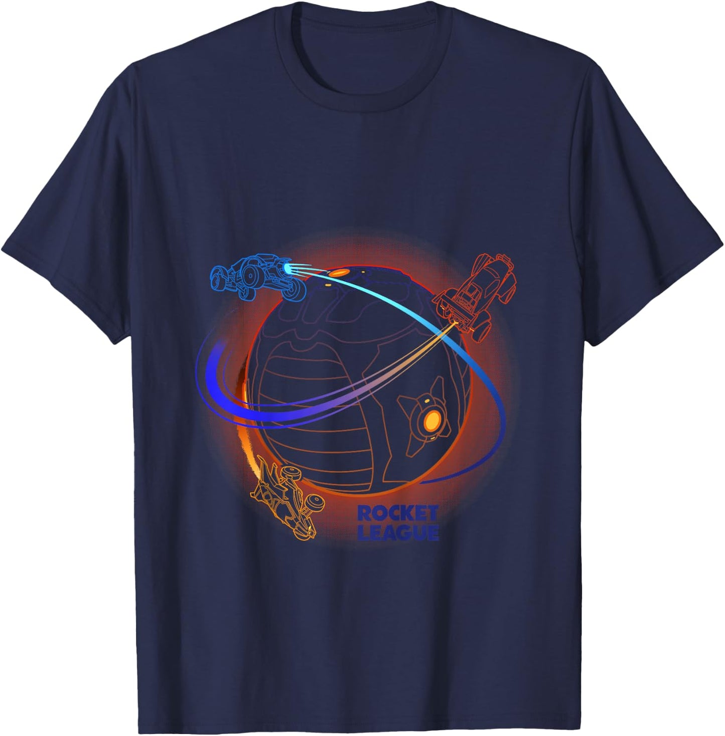 Kids Rocket League Boost Around The Ball Kids , Black, 2 T-Shirt - T-Shirt | Navy
