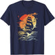 Retro Segelgrafik Segler Segelschiff T-Shirt - T-Shirt | Navy