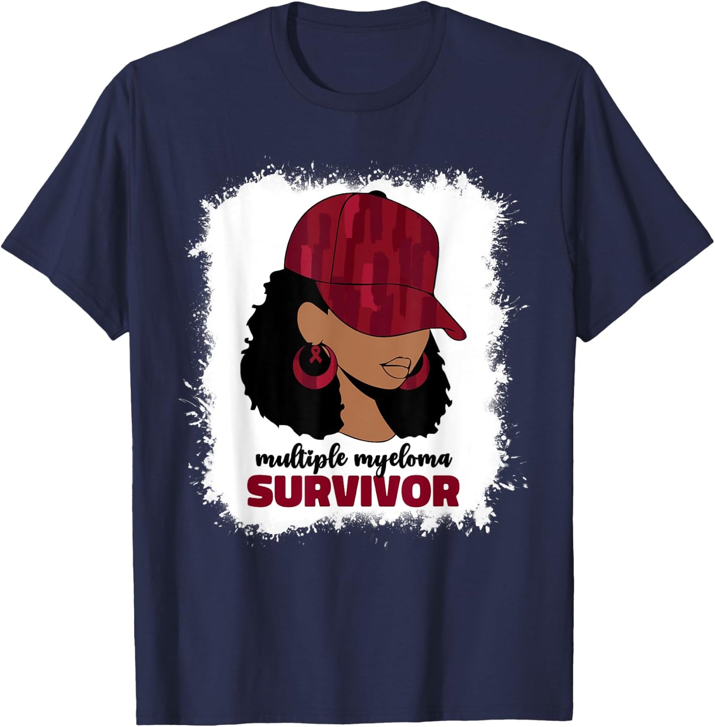 Multiple Myeloma Survivor Multiple Myeloma Cancer T-Shirt - T-Shirt | Navy