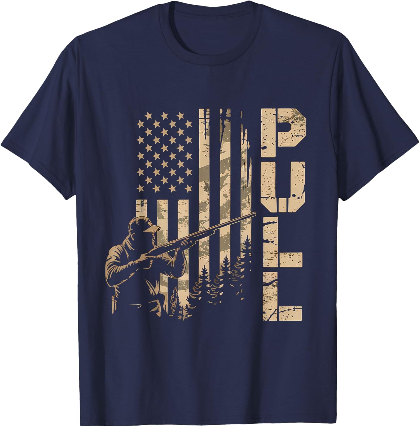 Skeet Trap Clay Shotgun Pigeon Shooting Skeet Trap Shooting T-Shirt - T-Shirt | Navy