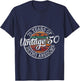 Vintage 1950 Bday Stamp 75th Birthday Gifts 75 Year Old T-Shirt - T-Shirt | Navy