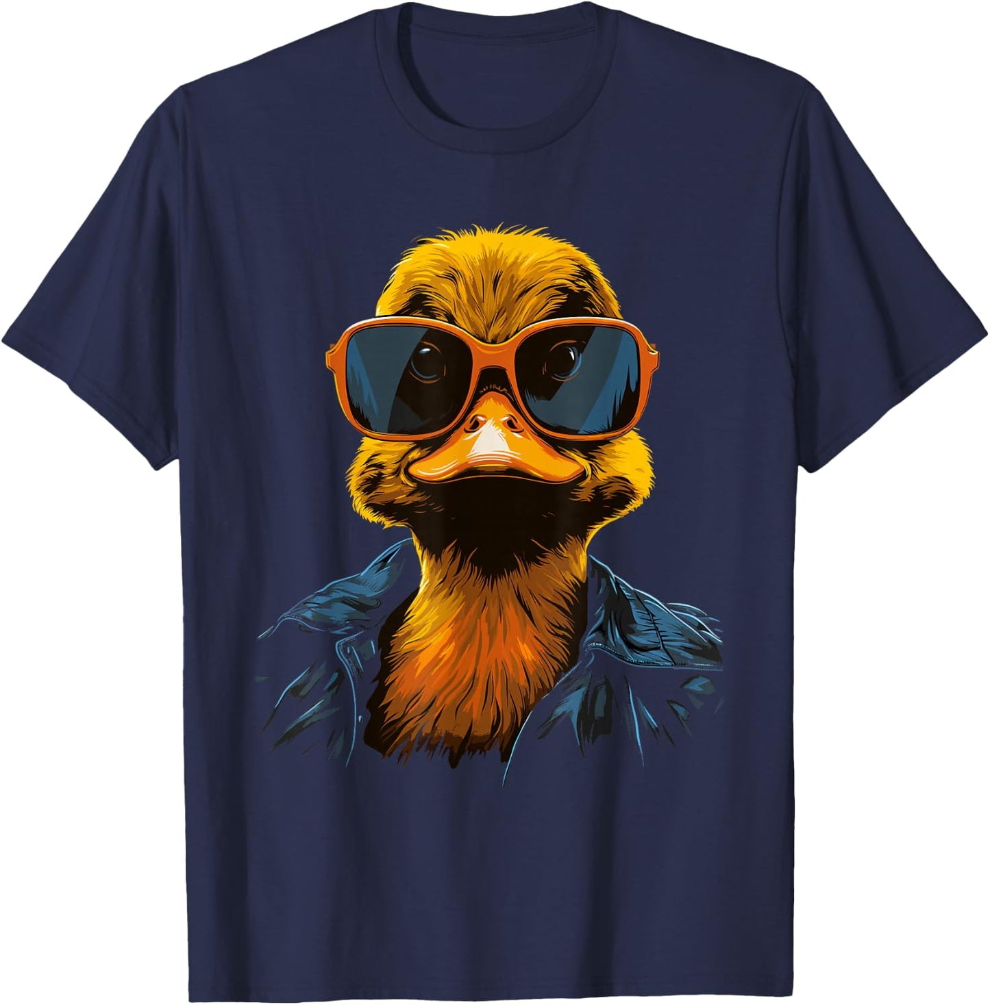 Cool Duck Women Kids Rubber Duck Lovers Sunglasses T-Shirt - T-Shirt | Navy