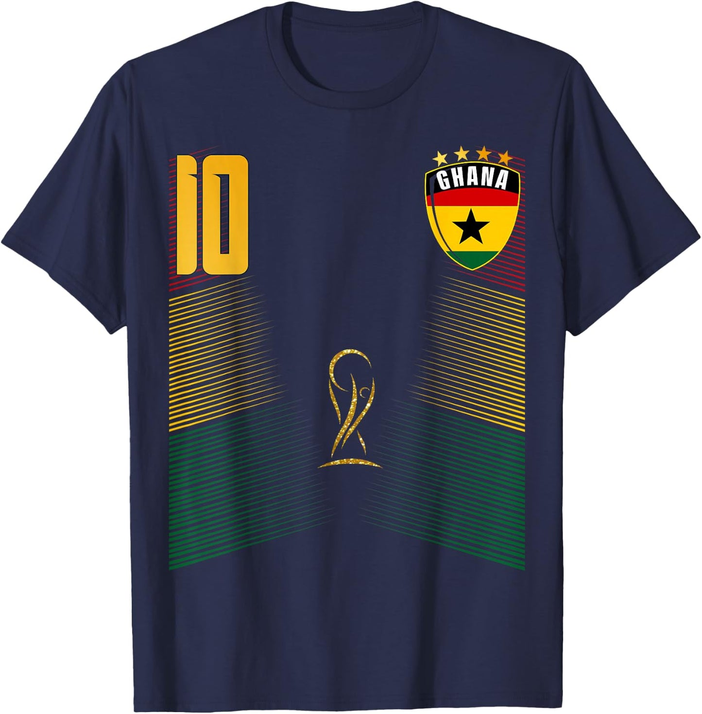 Ghana Flag Ghanaian Pride Lovers T-Shirt - T-Shirt | Navy