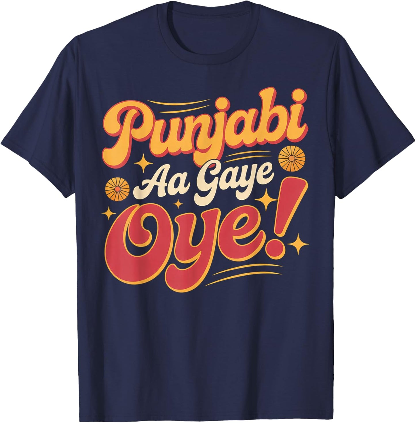 Punjabi Aa Gaye Oye Tonight Diljit Dosanjh T-Shirt - T-Shirt | Navy