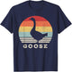 Retro Goose Shirt Funny Animal Lover Gift Vintage T-Shirt - T-Shirt | Navy