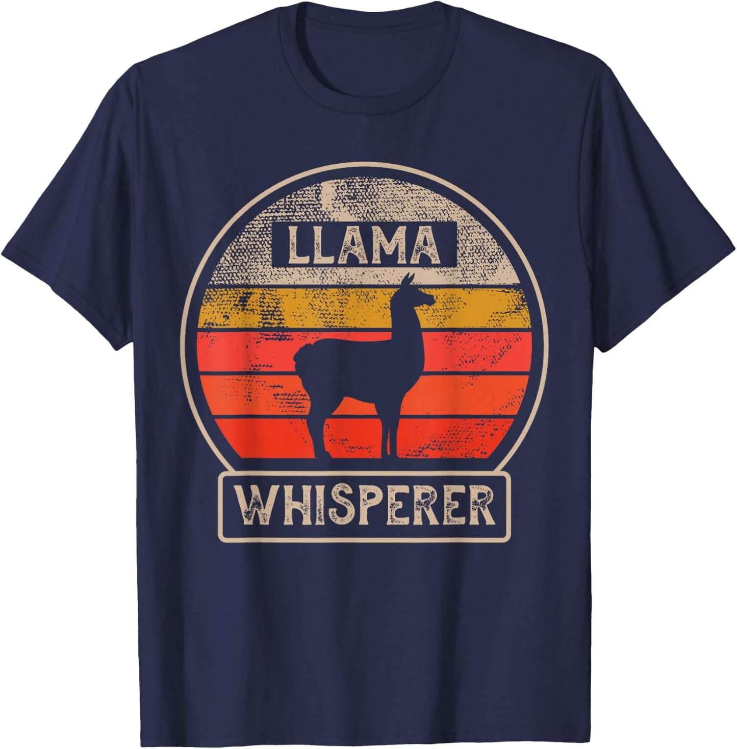 Llama Whisperer T-Shirt - T-Shirt | Navy