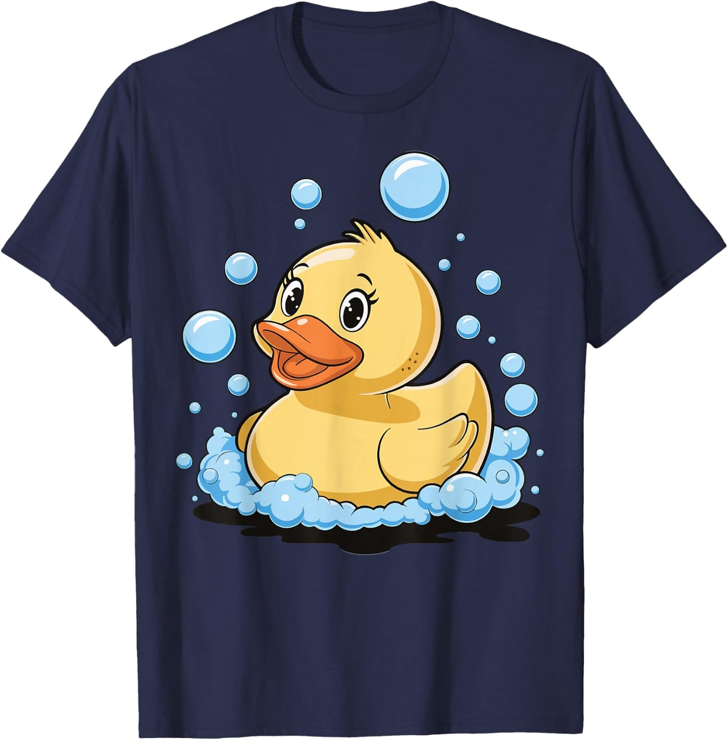 Rubber Duck Yellow Bath Duck T-Shirt - T-Shirt | Navy