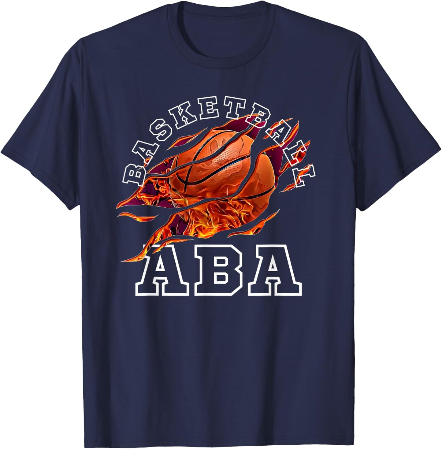 Basketball Aba Bball Lover Sports Fan Novelty T-Shirt - T-Shirt | Navy