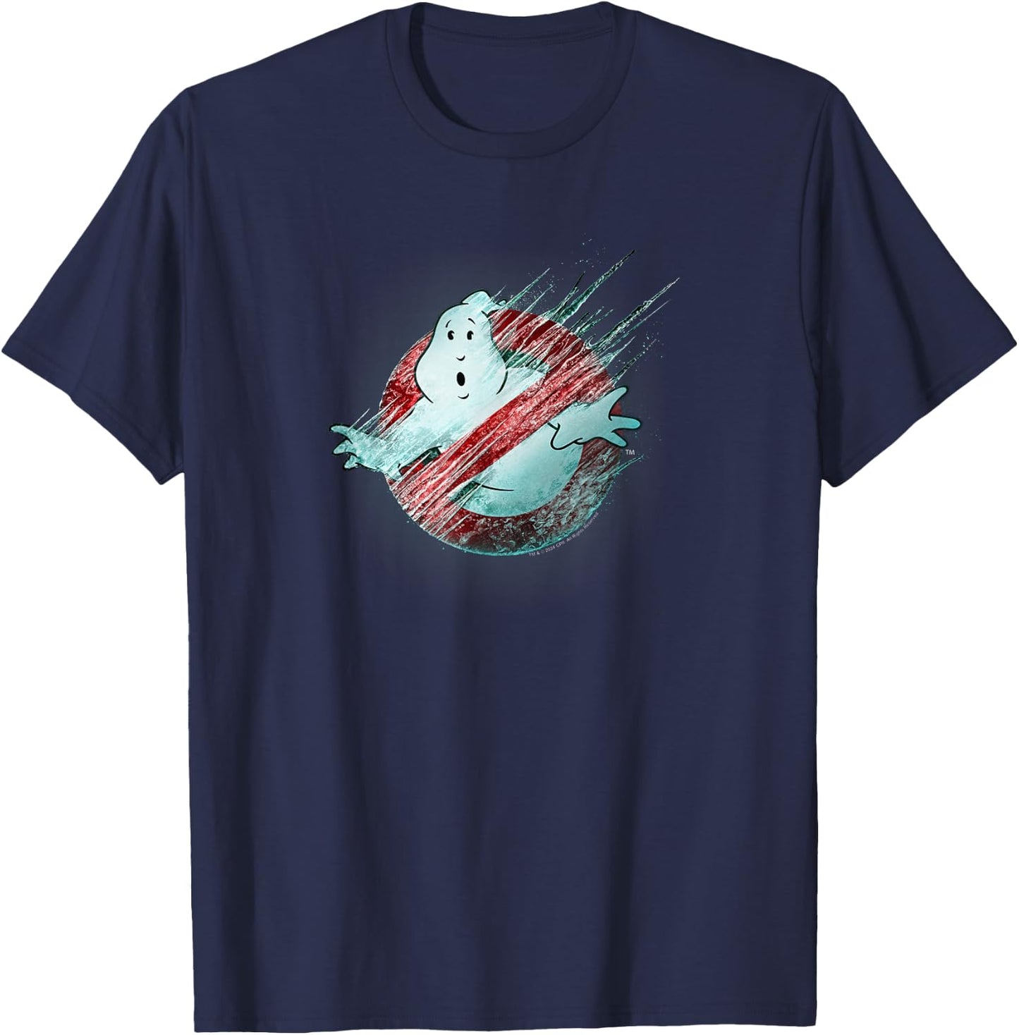Ghostbusters: Frozen Empire Gefroren No Ghost Logo T-Shirt - T-Shirt | Navy