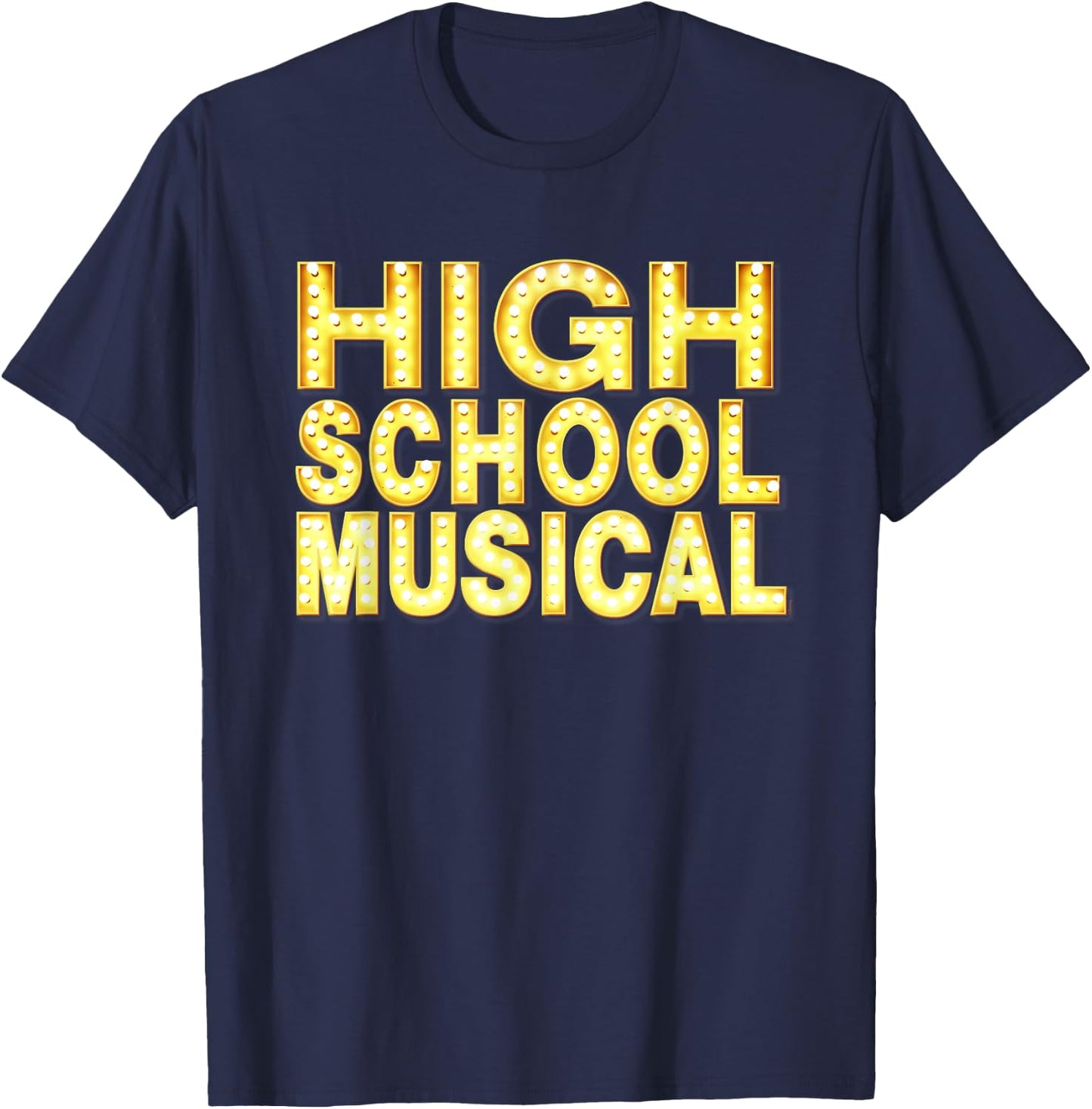 Disney Channel Official High School Musical Movie Logo , Black, S T-Shirt - T-Shirt | Navy