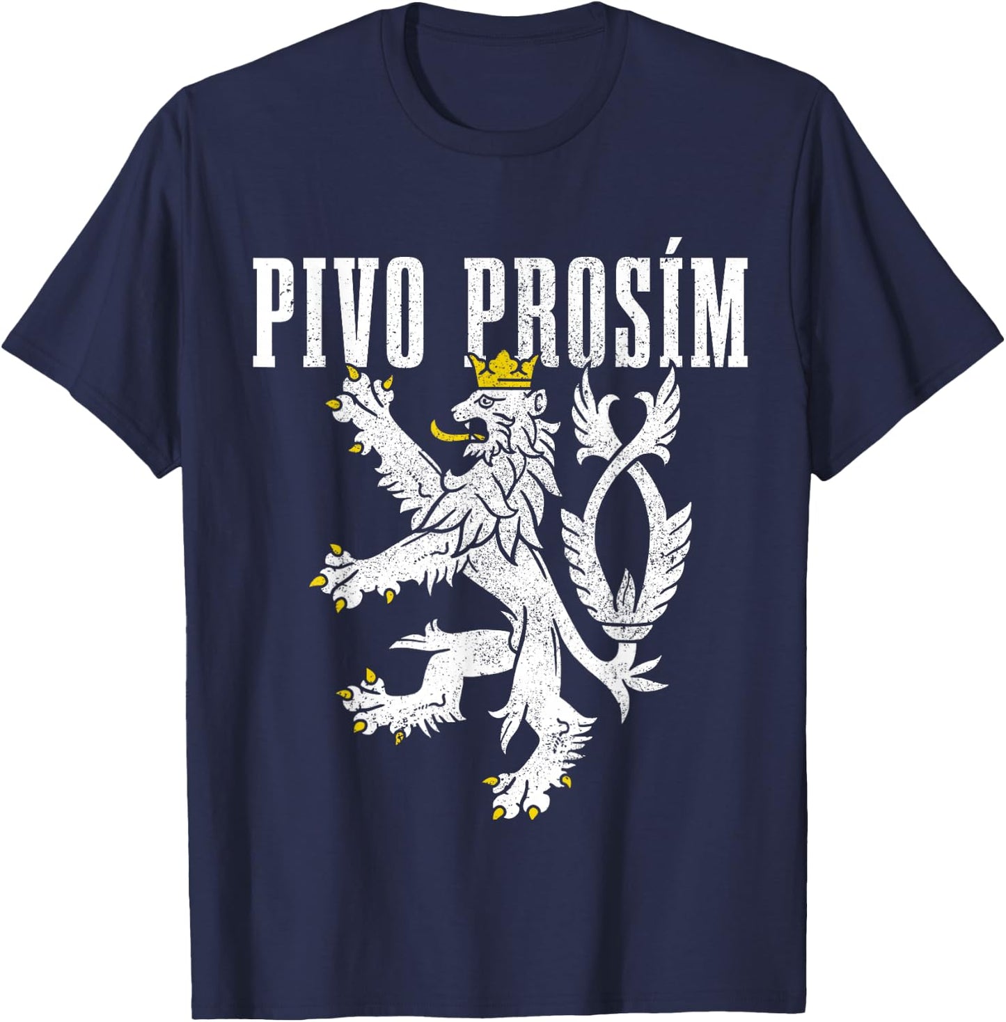 Pivo Prosim Bier bitte in Tschechien Sprache Prag T-Shirt - T-Shirt | Navy