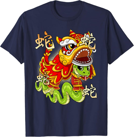 Year Of The Snake Chinese Lunar New Year T-Shirt - T-Shirt | Navy