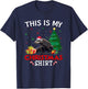 This is My Komodo Dragon Santa Hat Christmas Pajama T-Shirt - T-Shirt | Navy