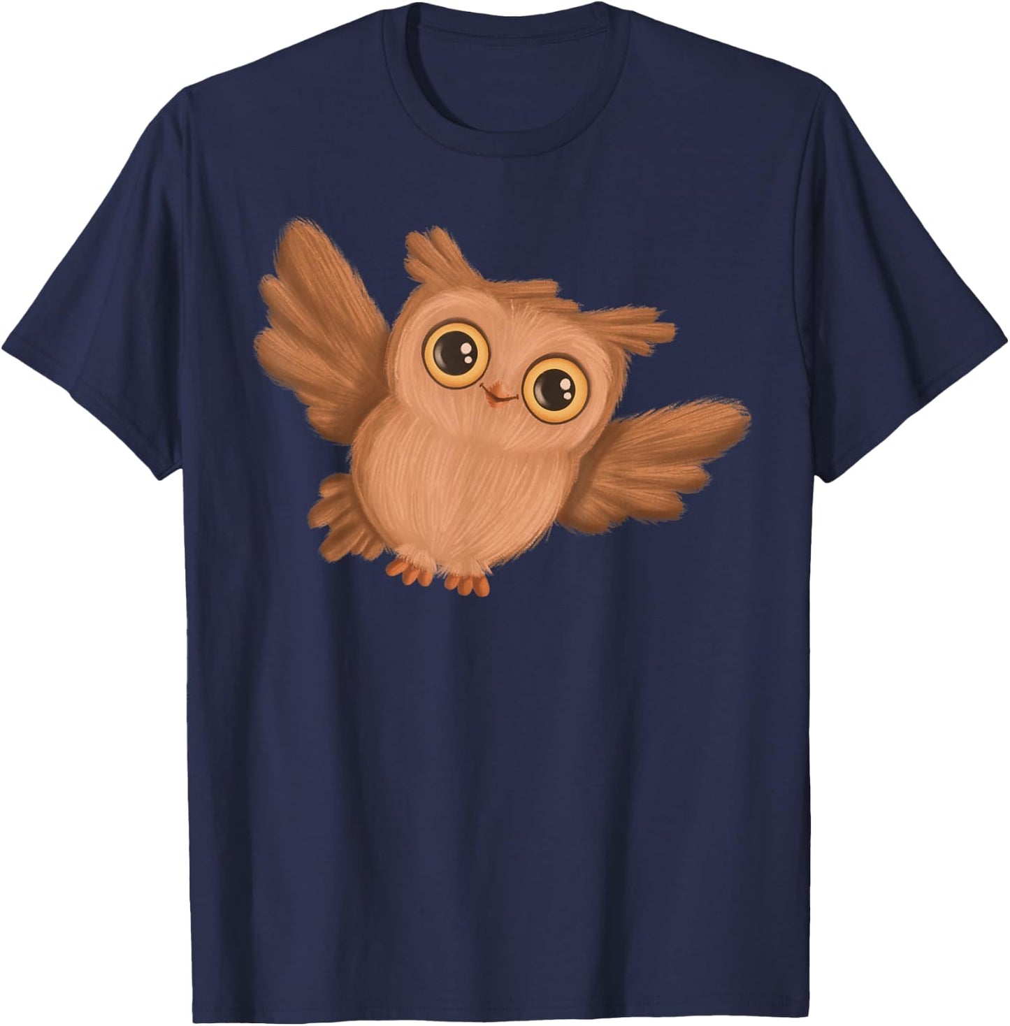 Funny and Cute Baby Owl T-Shirt - T-Shirt | Navy