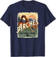 Arches National Park Moab Utah Vintage Travel Souvenir T-Shirt - T-Shirt | Navy