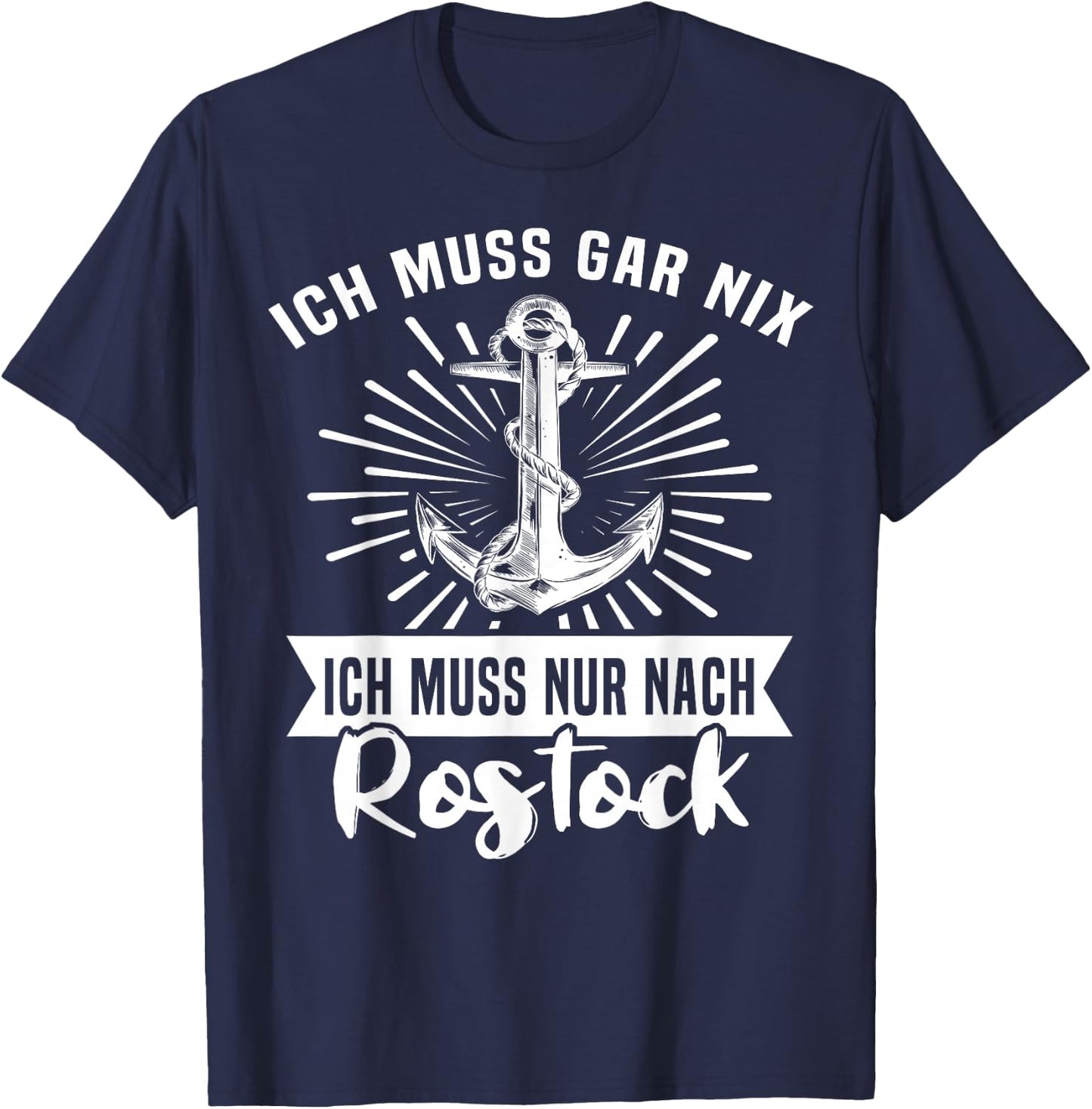 Rostock Spruch Rostockerin Ostsee Urlaub Rostocker , -Erwachsene, Schwarz, S, Kurzarm, U-Ausschnitt, Klassisch, Rostocker Souvenir, Ostseeurlaub, Ostseeküste, Rostock T-Shirt - T-Shirt | Navy