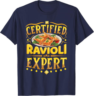 Ravioli Baking - Funny Polish Italian Ravioli Pasta T-Shirt - T-Shirt | Navy