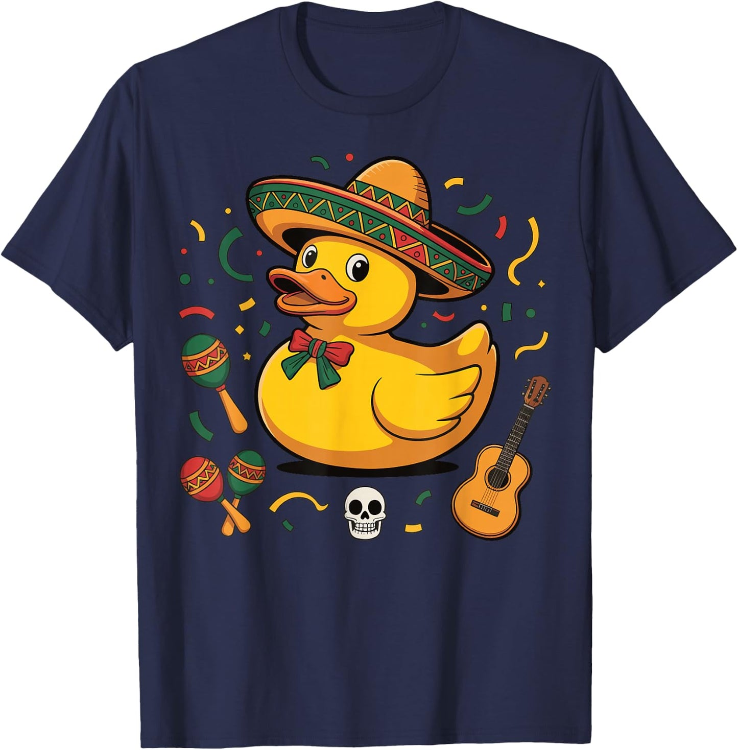Rubber Duck Cinco De Mayo T-Shirt - T-Shirt | Navy