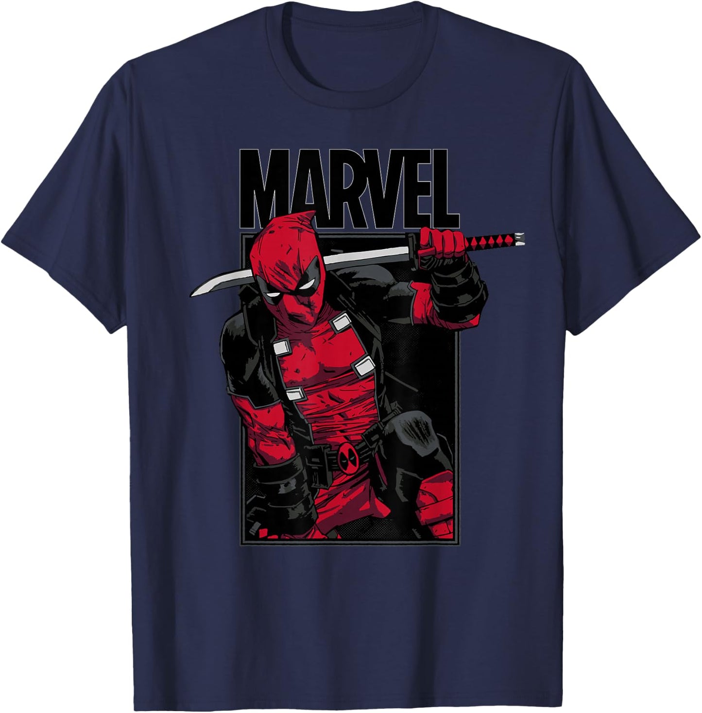 Marvel Deadpool Sword , black T-Shirt - T-Shirt | Navy