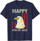 4th of July Independence Day American Flag T-Shirt - T-Shirt | Navy