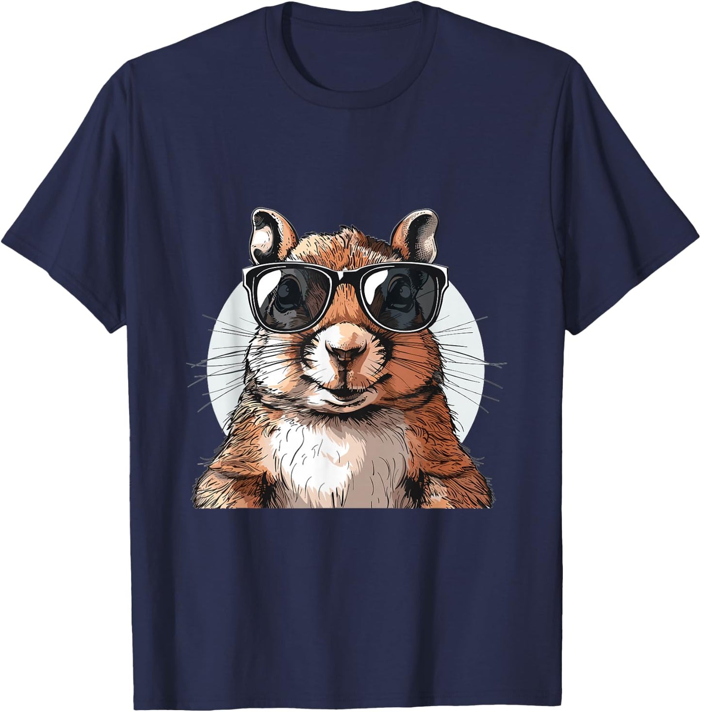 Squirrel Animal Lover Graphic T-Shirt - T-Shirt | Navy