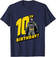 Kids Batman 10th Birthday T-Shirt - T-Shirt | Navy