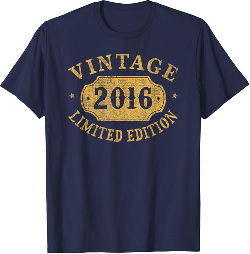 10ème Anniversaire Fils Garçon 10 Ans Fille Vintage Année De Naissance 2016