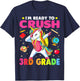 Crush 3rd Grade Dabbing Unicorn Back to School Girls Gift T-Shirt - T-Shirt | Navy
