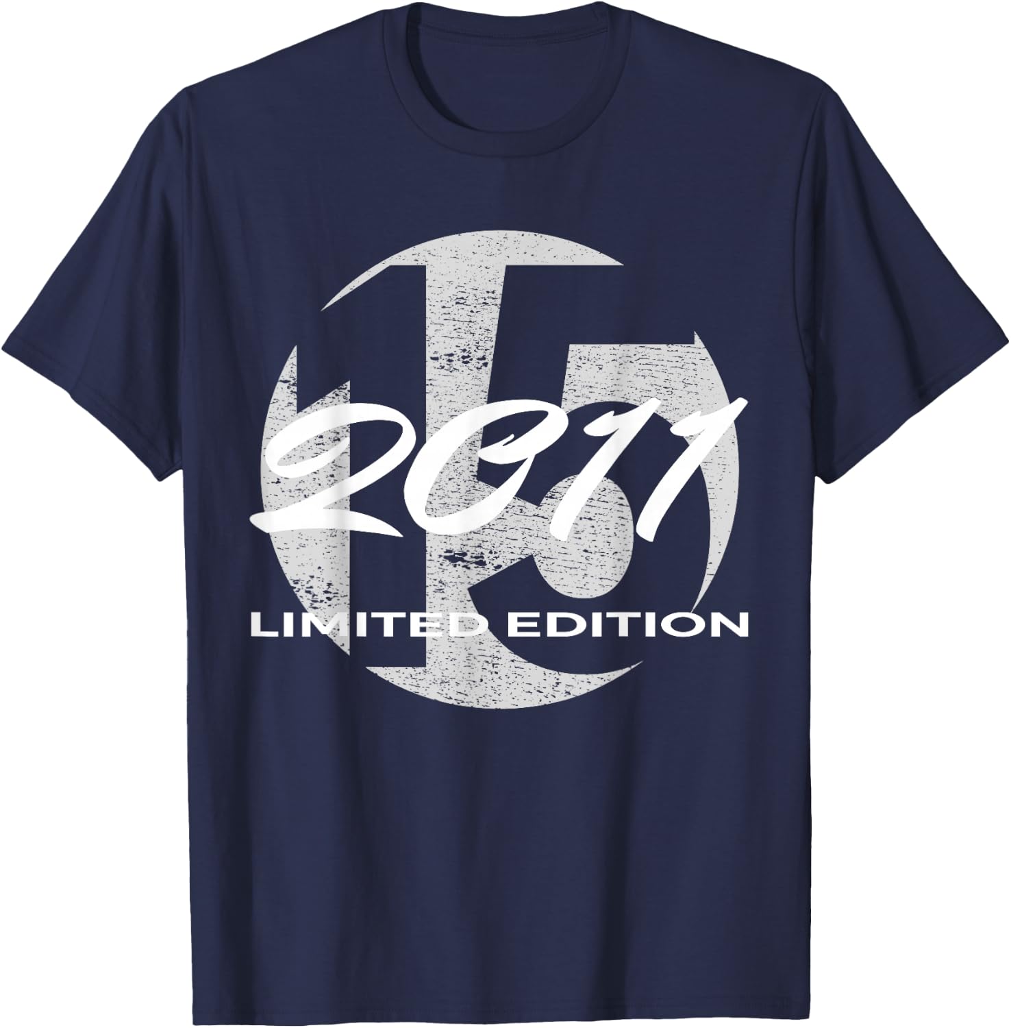 15. Geburtstag Mädchen Junge 15 Jahre 2011 Lustig Geschenk T-Shirt - T-Shirt | Navy