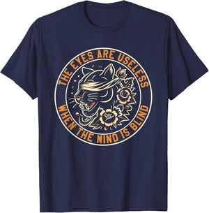 The Eyes Are Useless Panther Traditional Tattoo Artist T-Shirt - T-Shirt | Navy