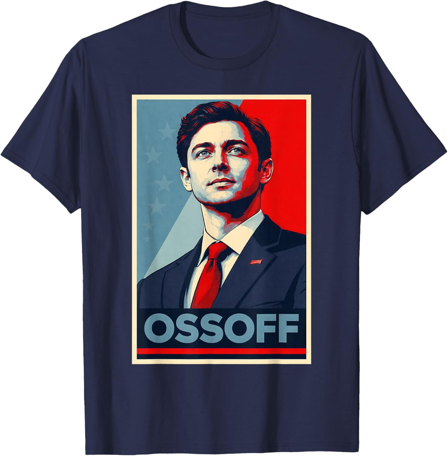 Jon Ossoff for U.S. Senate from Georgia 2026 Vintage Hope T-Shirt - T-Shirt | Navy