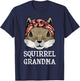 Funny Squirrel Grandma Rodent Chipmunks Lover Grandmom Women T-Shirt - T-Shirt | Navy