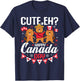 Cute Eh Happy Canada day Flag for Boys girls Kids Toddler T-Shirt - T-Shirt | Navy