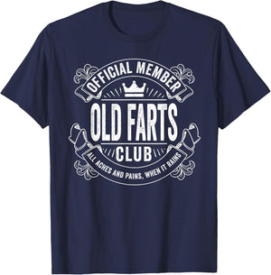 Funny Old People Gag Gift Official Member of the Old T-Shirt - T-Shirt | Navy