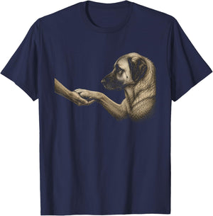 Anatolian Shepherd Dog Lover Paw Artwork Design T-Shirt - T-Shirt | Navy