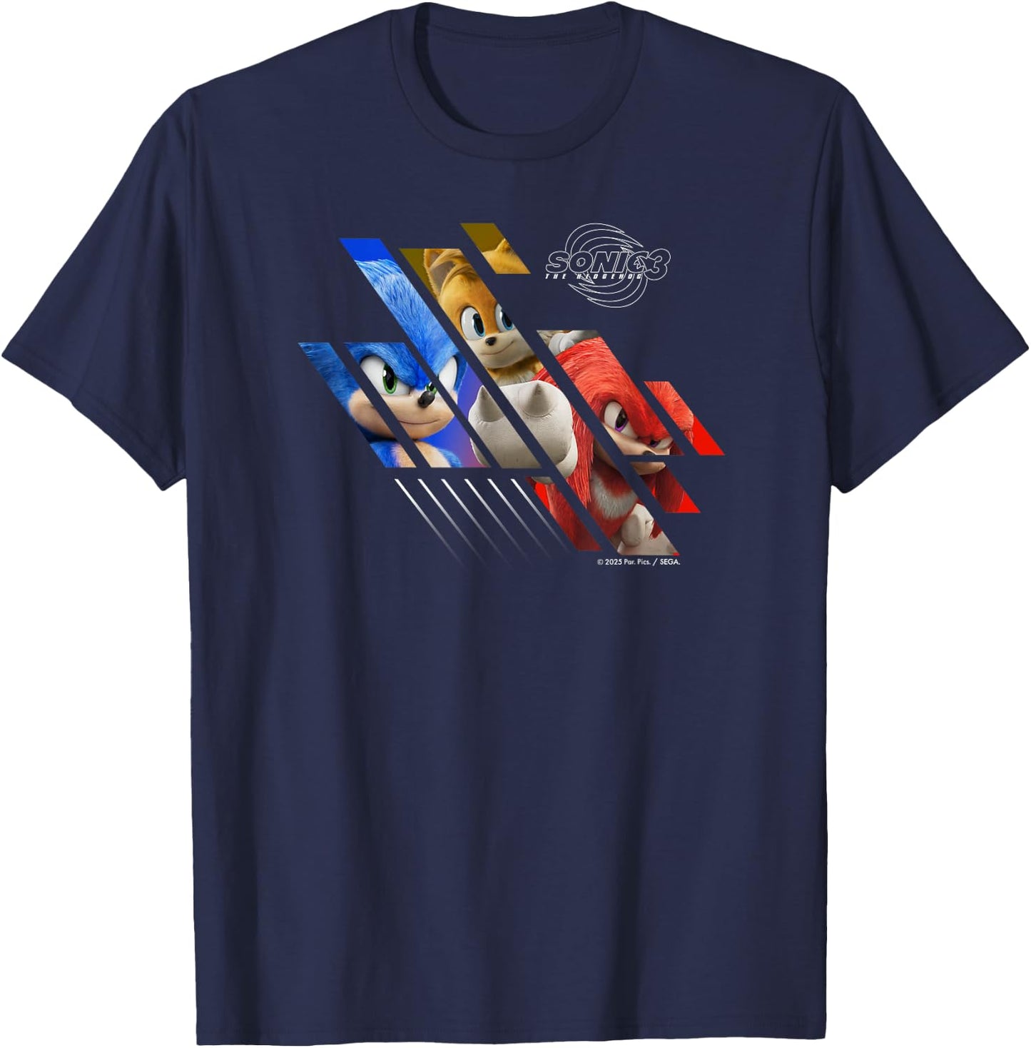 Sonic the Hedgehog 3 - Team Sonic T-Shirt - T-Shirt | Navy