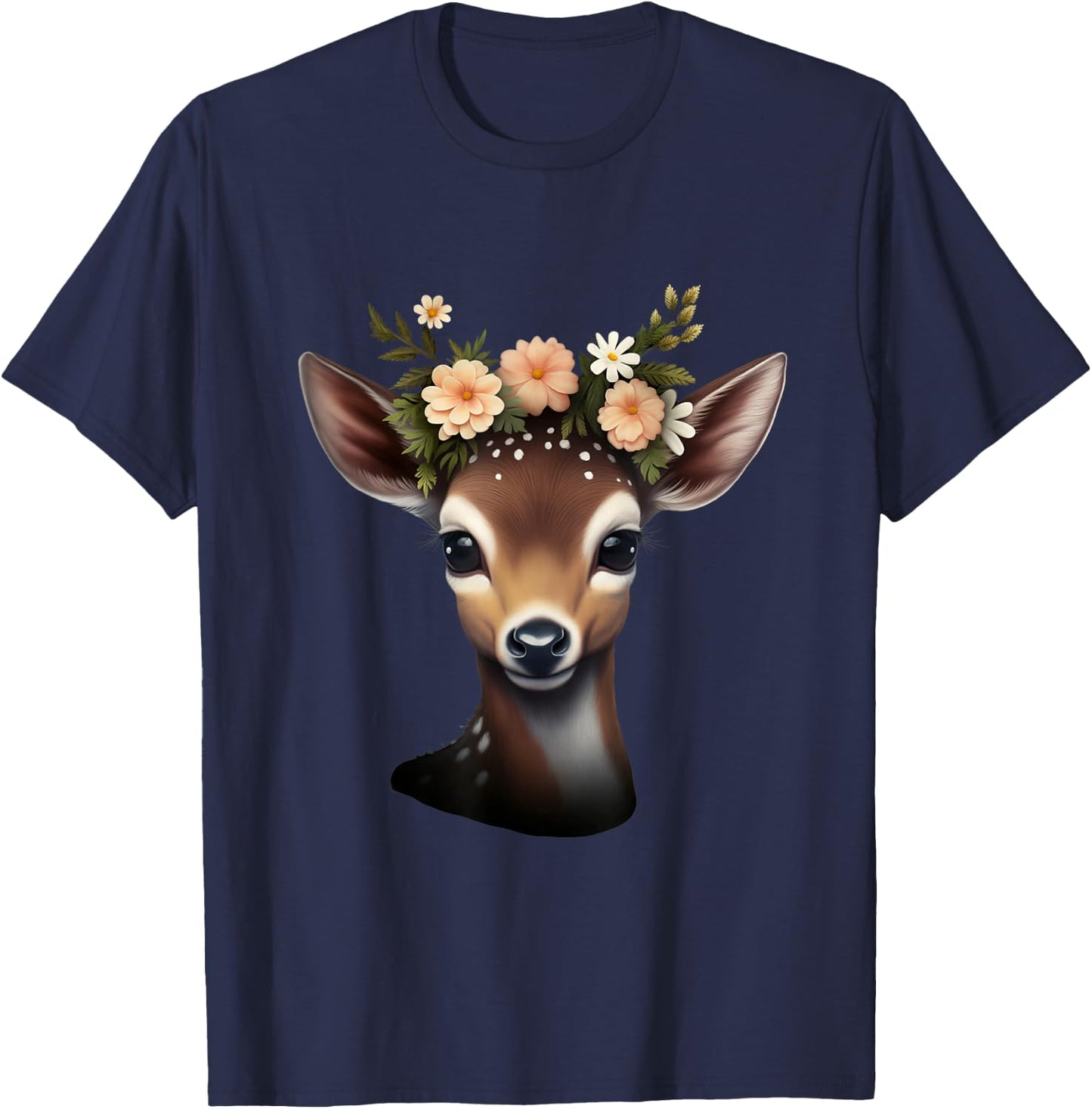 Deer Deer Women's Costume Shirt Dirndl Outfit , black T-Shirt - T-Shirt | Navy