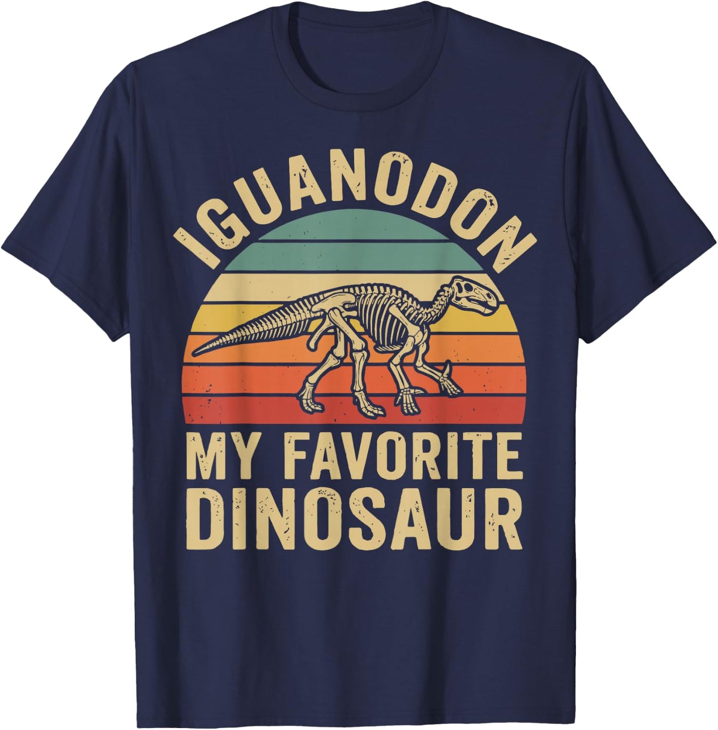 Iguanodon My Favorite Dinosaur T-Shirt - T-Shirt | Navy